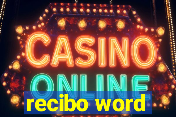 recibo word